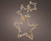 Load image into Gallery viewer, LED Star Frame Gold 80cm
