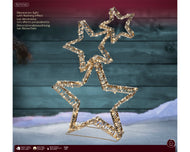 LED Star Frame Gold 80cm