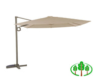 Deluxe 3m Square Cantilever Parasol - Taupe