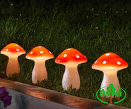 Fairy Mushroom Stake Lights - Set of 4