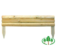 Horizontal Log Edging