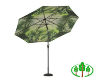 Palm Print Crank & Tilt Parasol