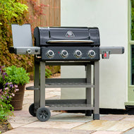 Grillstream Carbon 4 Burner BBQ - Black